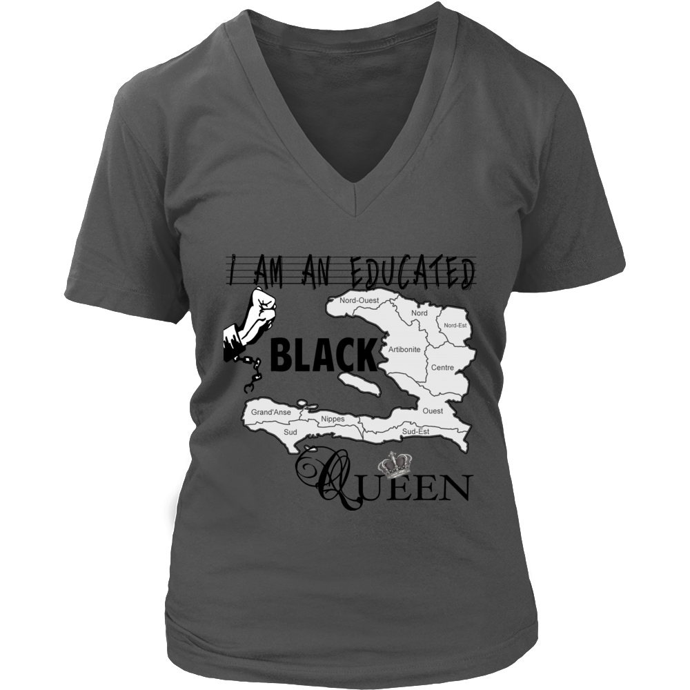 BLACK QUEEN V-NECK