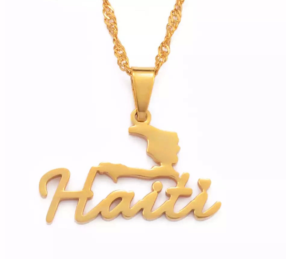 HAITI WORDS PENDANT
