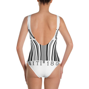 Barcode One-Piece Swimsuit