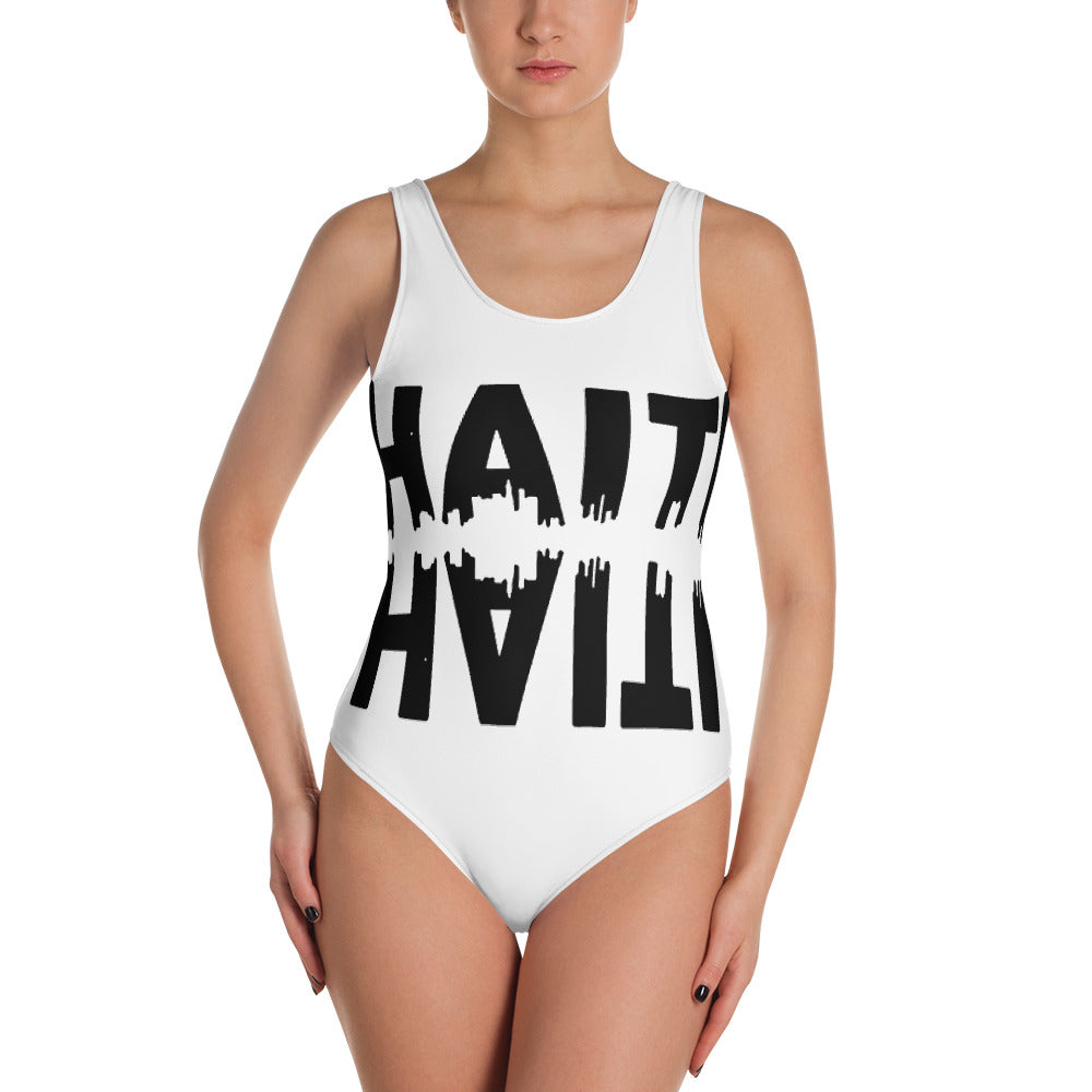 Ayiti Tèt Anba One-Piece Swimsuit