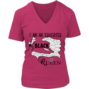 BLACK QUEEN V-NECK